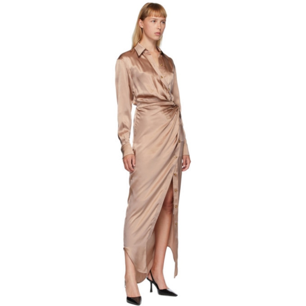 Alexanderwang.t Pink Silk Twist Dress - Picture 5 of 5